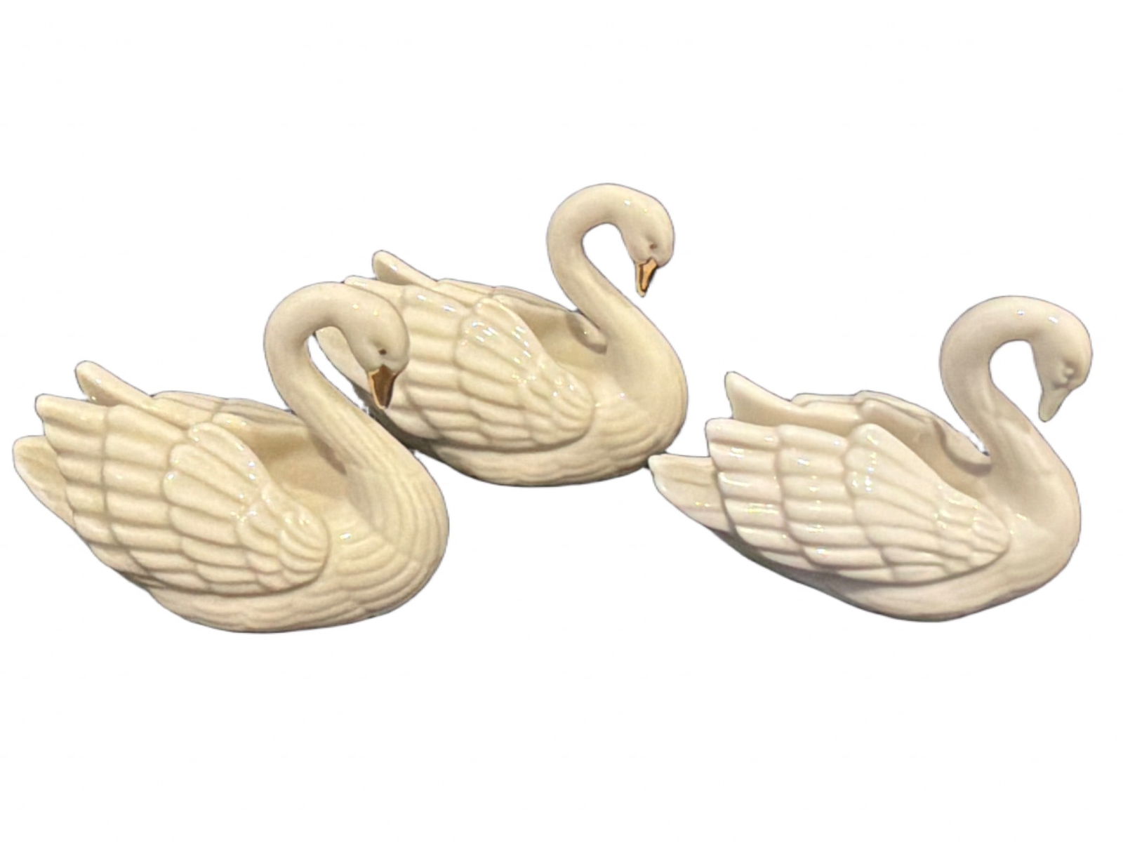 Lenox Handcrafted Porcelain Swan Figurines Set of 3 (1 of 3)