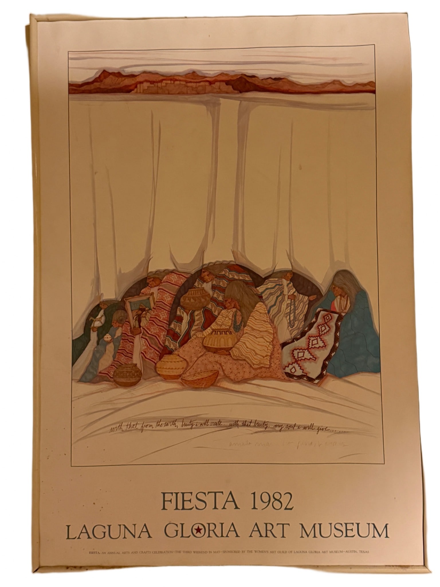 Fiesta 1982 Laguna Gloria Art Museum Poster by Amado Peña (1 of 4)