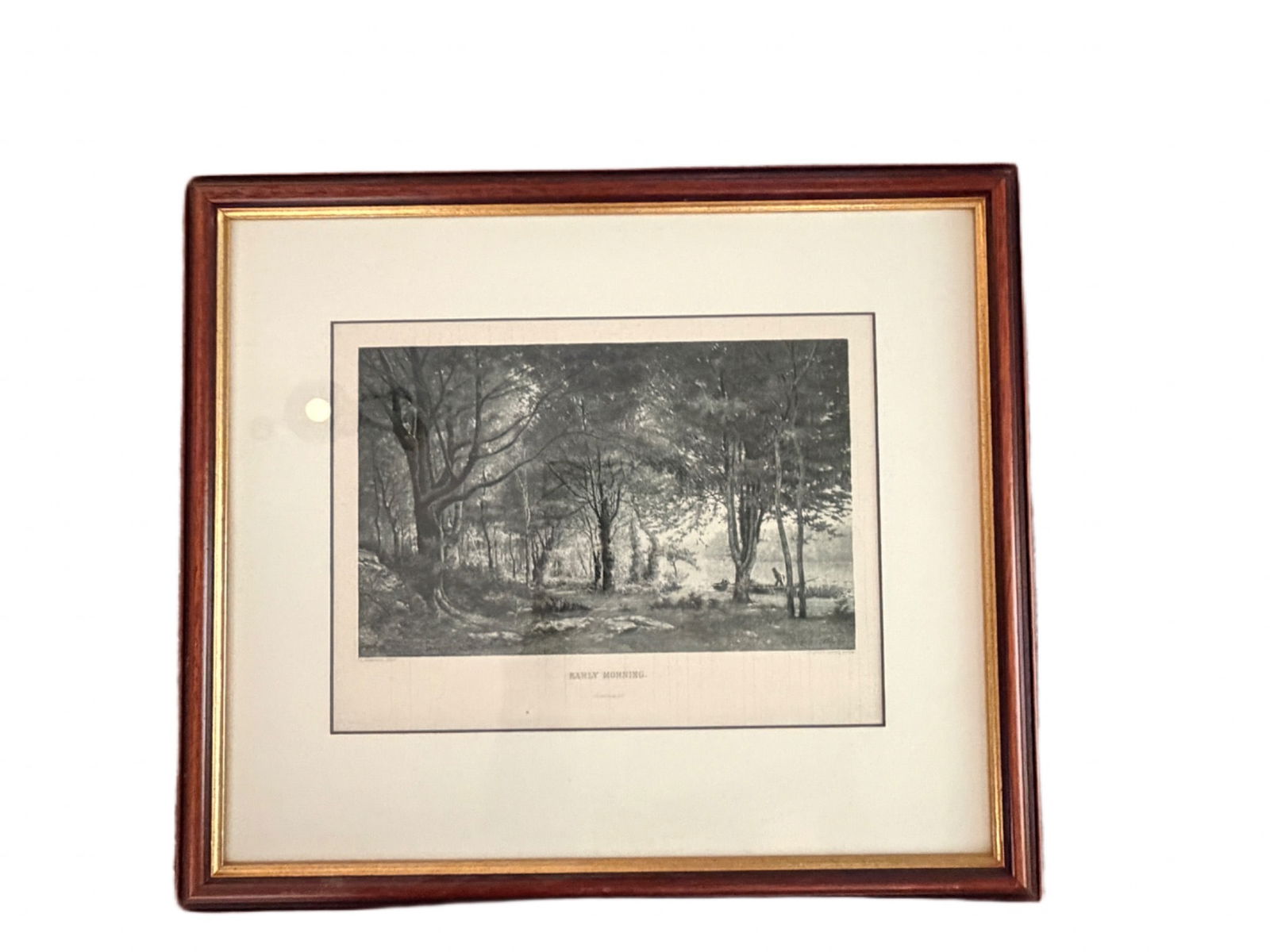 Framed Gebbie & Co. ‘Early Morning’ Engraving (1 of 6)
