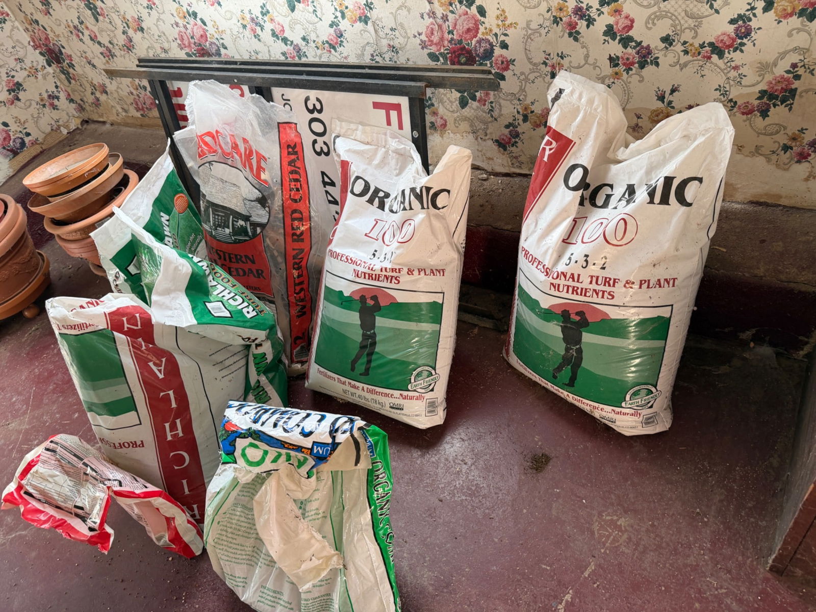 Bags of Organic and Turf Nutrient Fertilizer (1 of 1)