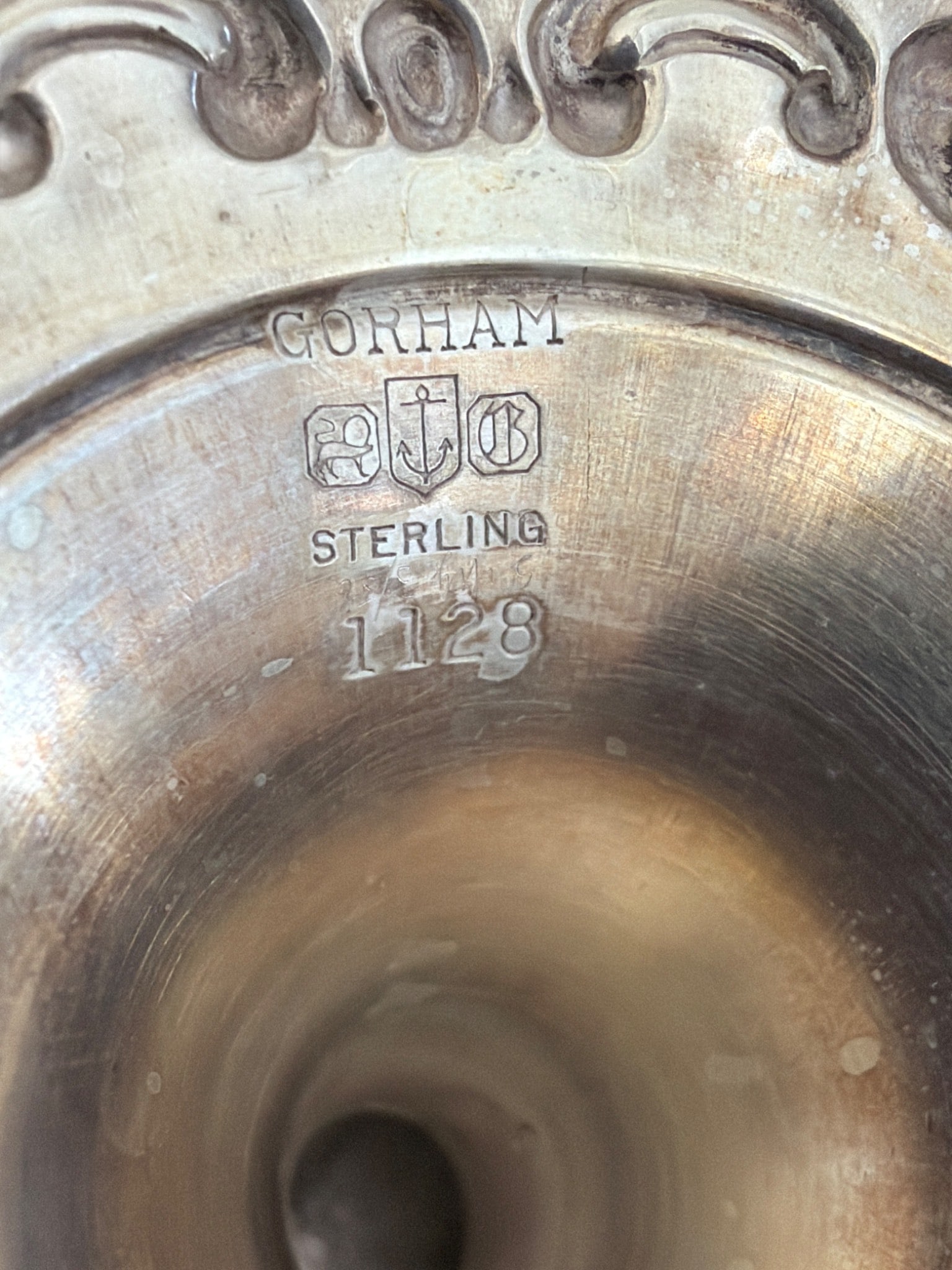 Gorham Sterling Silver Goblets, Pattern 1128, 12.4 oz - 2
