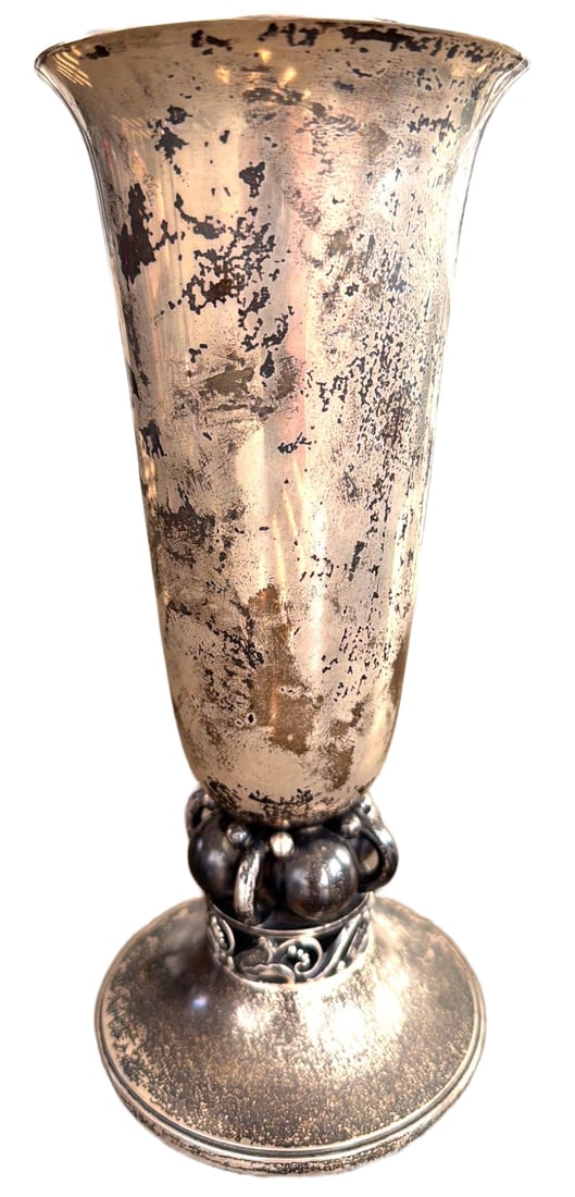 International Sterling Silver La Paglia Design Vase, 22.2 oz (1 of 2)