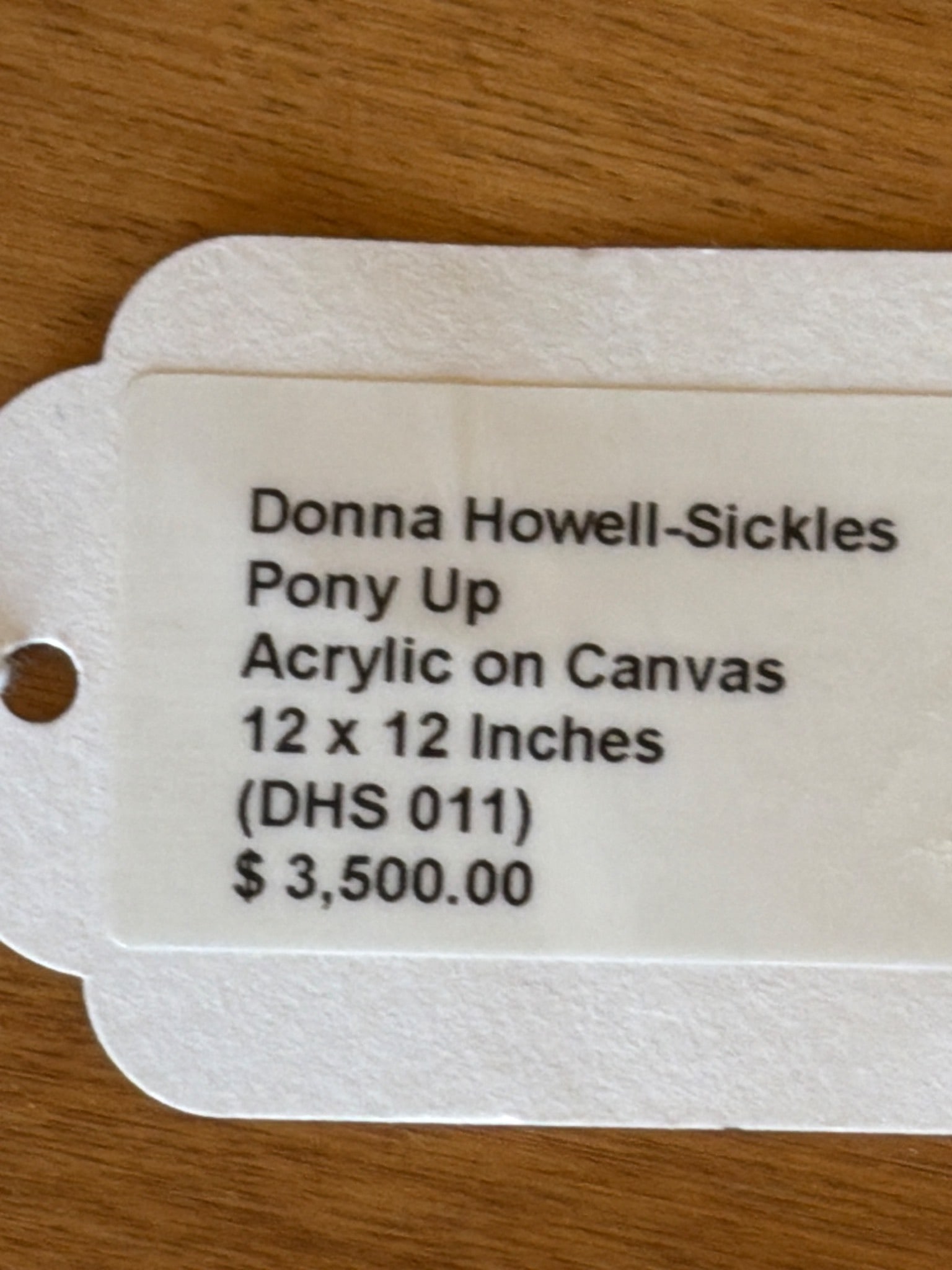 Donna Howell-Sickles ‘Pony Up’ Acrylic on Canvas (Framed) - 5