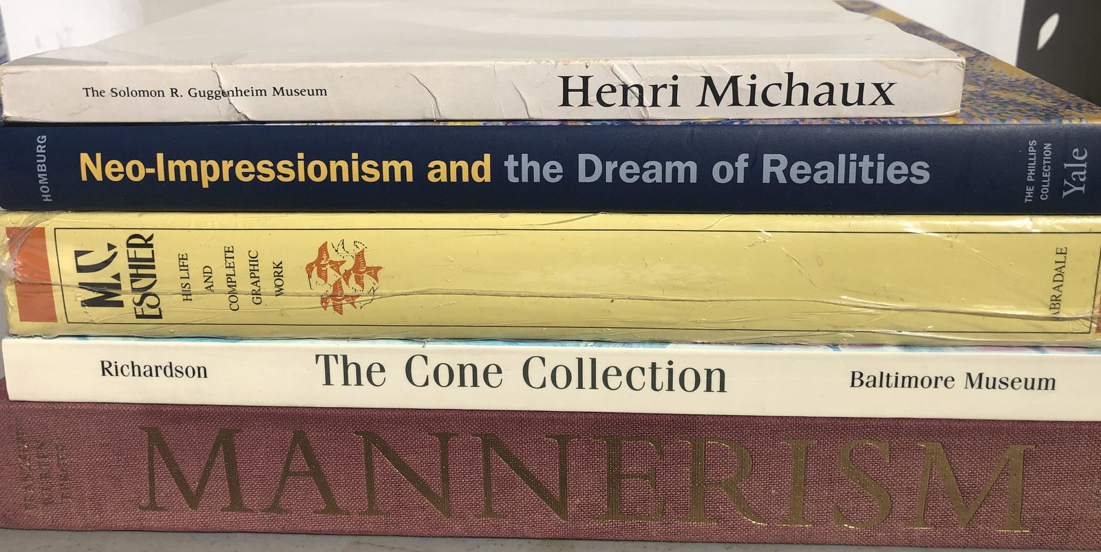 FIVE ART BOOKS OF CONTEMPORARY ART (1 of 1)