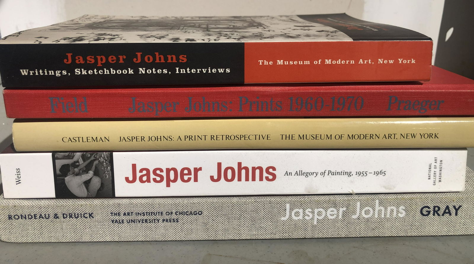 FIVE ART BOOKS OF JASPER JOHNS (1 of 1)