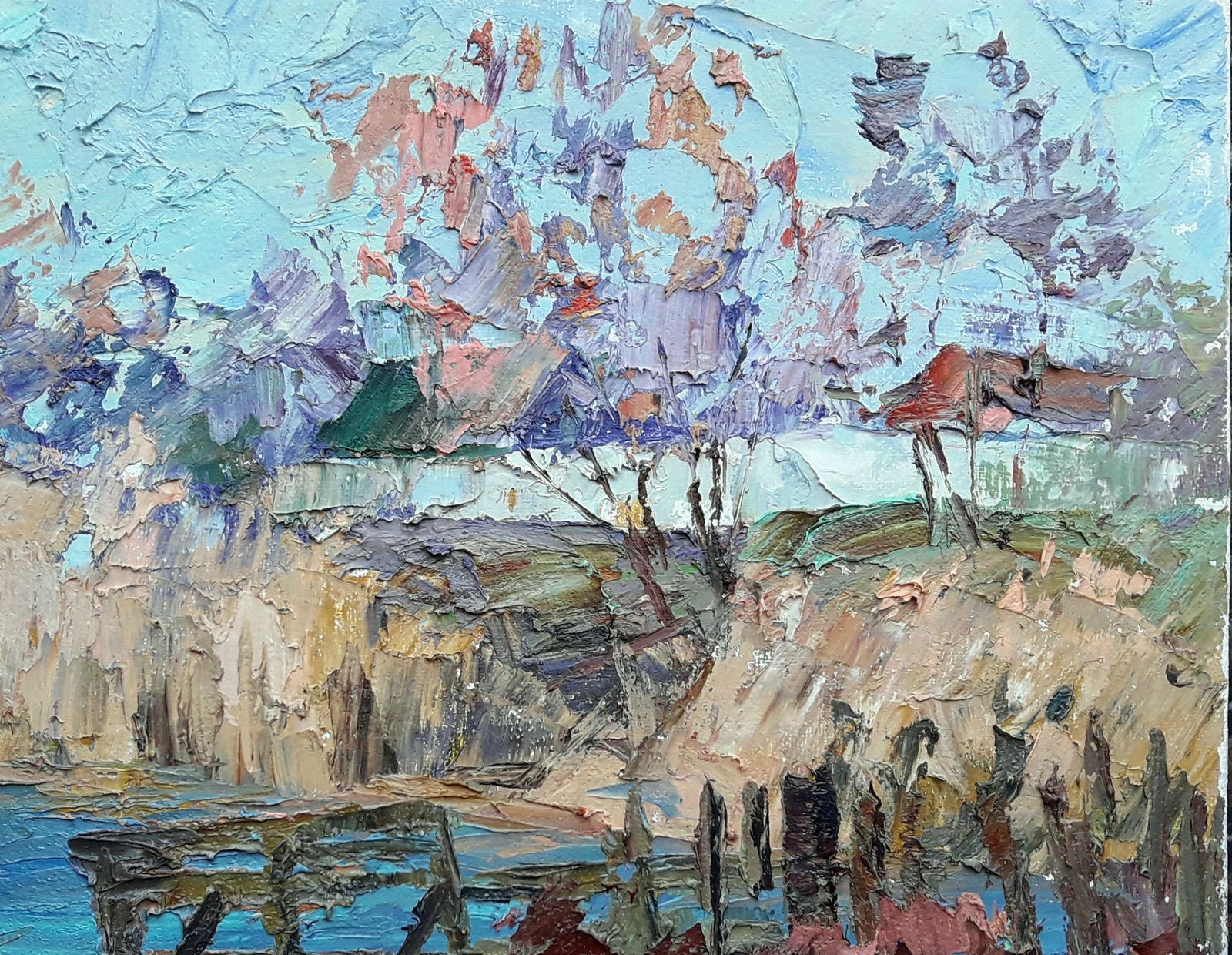 Oil painting Above a river Serdyuk Boris Petrovich (1 of 6)