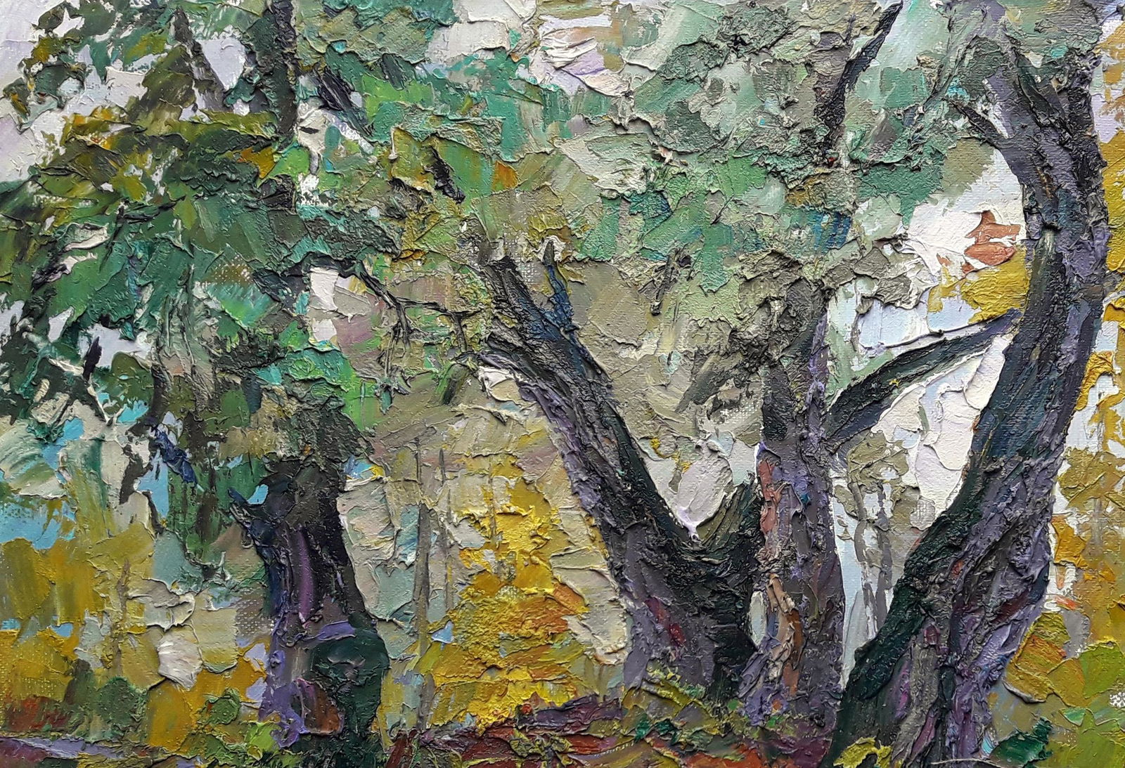 Oil painting Linden trees Serdyuk Boris Petrovich (1 of 6)