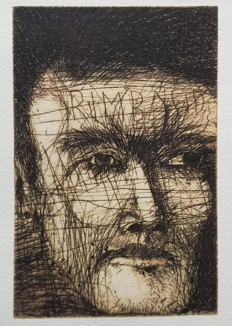 JIM DINE ETCHING ON HODGKINSON HANDMADE PAPER (1 of 4)