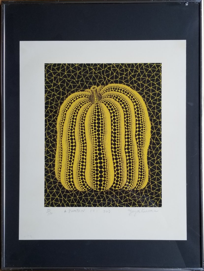 YAYOI KUSAMA SCREENPRINT PUMPKIN (1 of 3)