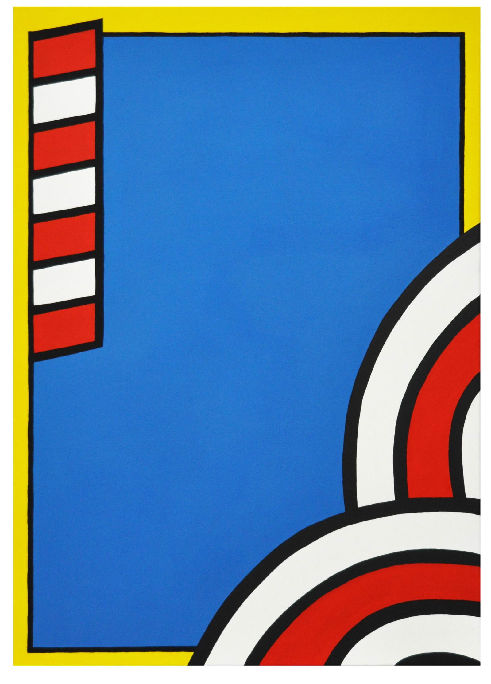 NICHOLAS KRUSHENICK 1929-1999 ACRYLIC ABSTRACT PAINTING ATTRIBUT TO (1 of 2)