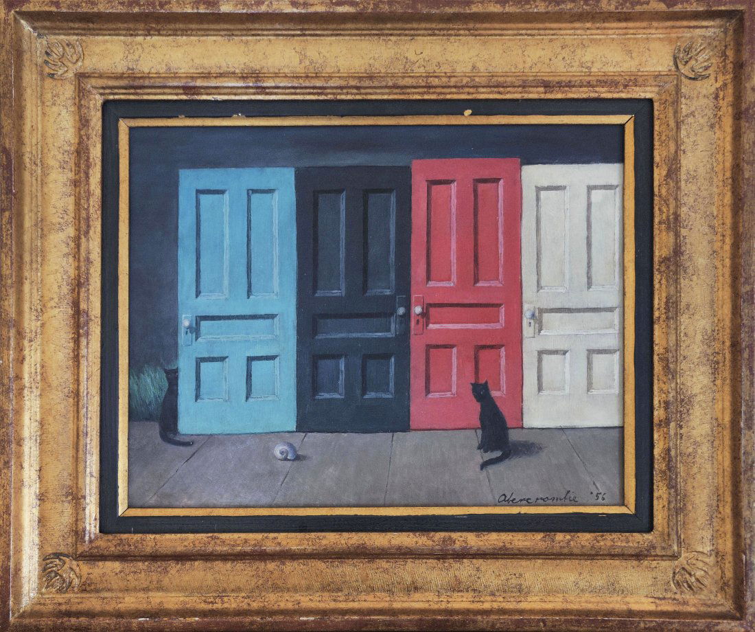 GERTRUDE ABERCROMBIE 1909-1977 OIL PAINTING ON MASONITE (1 of 4)