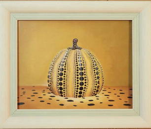 YAYOI KUSAMA OIL ON CANVAS PUMPKIN