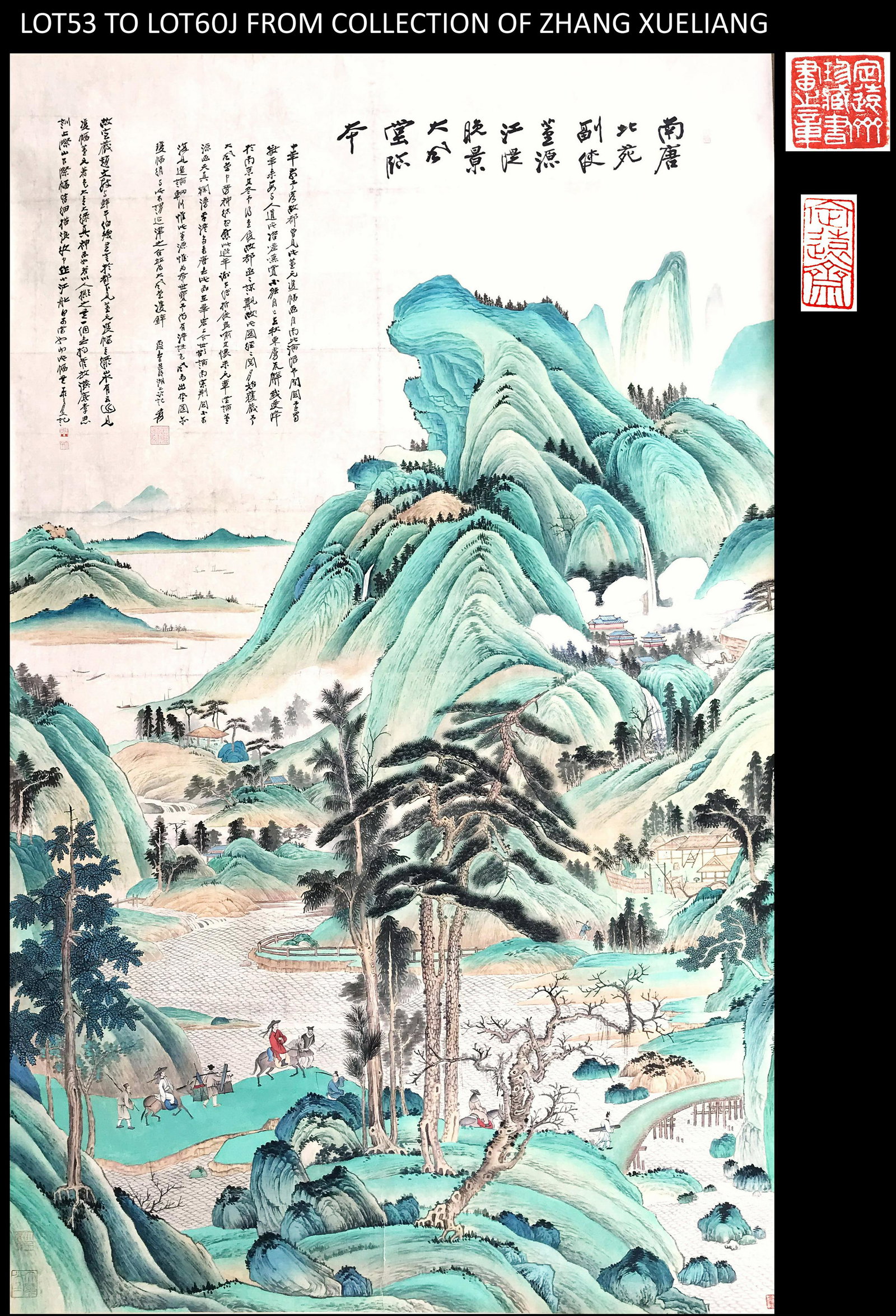 PREVIOUS COLLECTION FROM GENERAL ZHANG XUELIANG FAMILY CHINESE SCROLL PAINTING OF MOUNTAIN VIEWS (1 of 17)