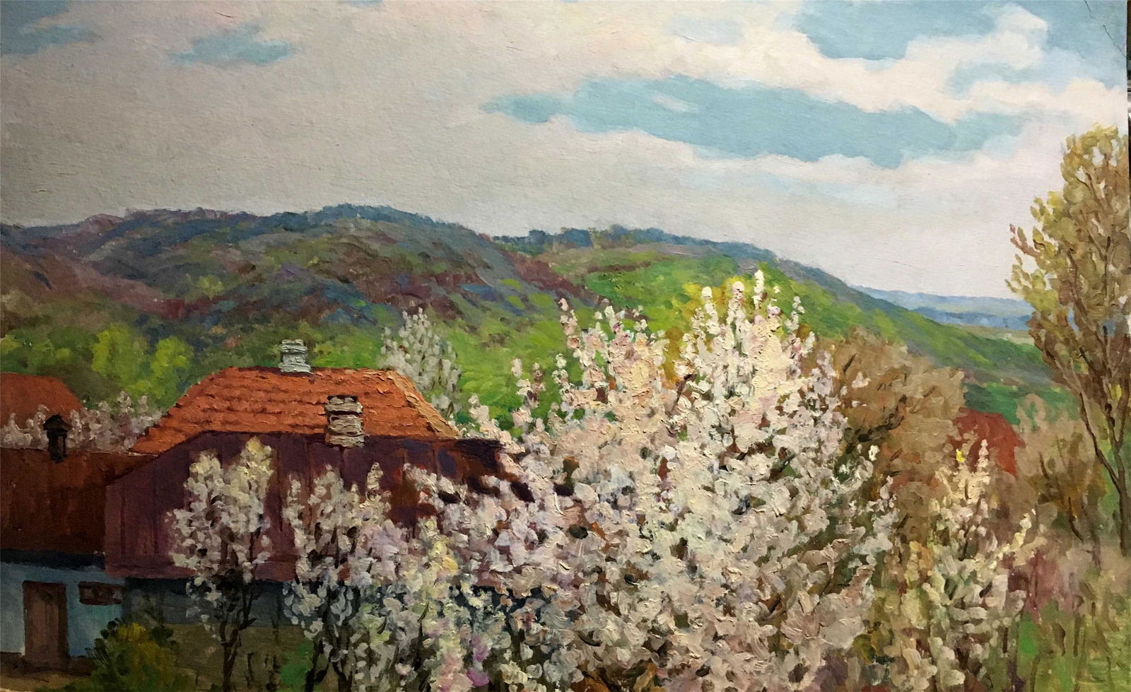 Oil painting summer day in the village A. Cherkas (1 of 9)