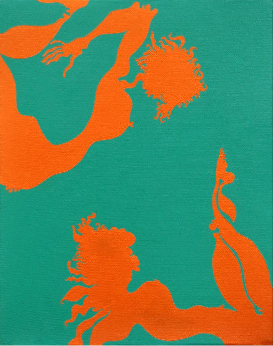 JAN DOBKOWSKI B.1942 POLISH OIL PAINTING ON CANVAS ZALOTNE PRAGNIENIA (1 of 2)