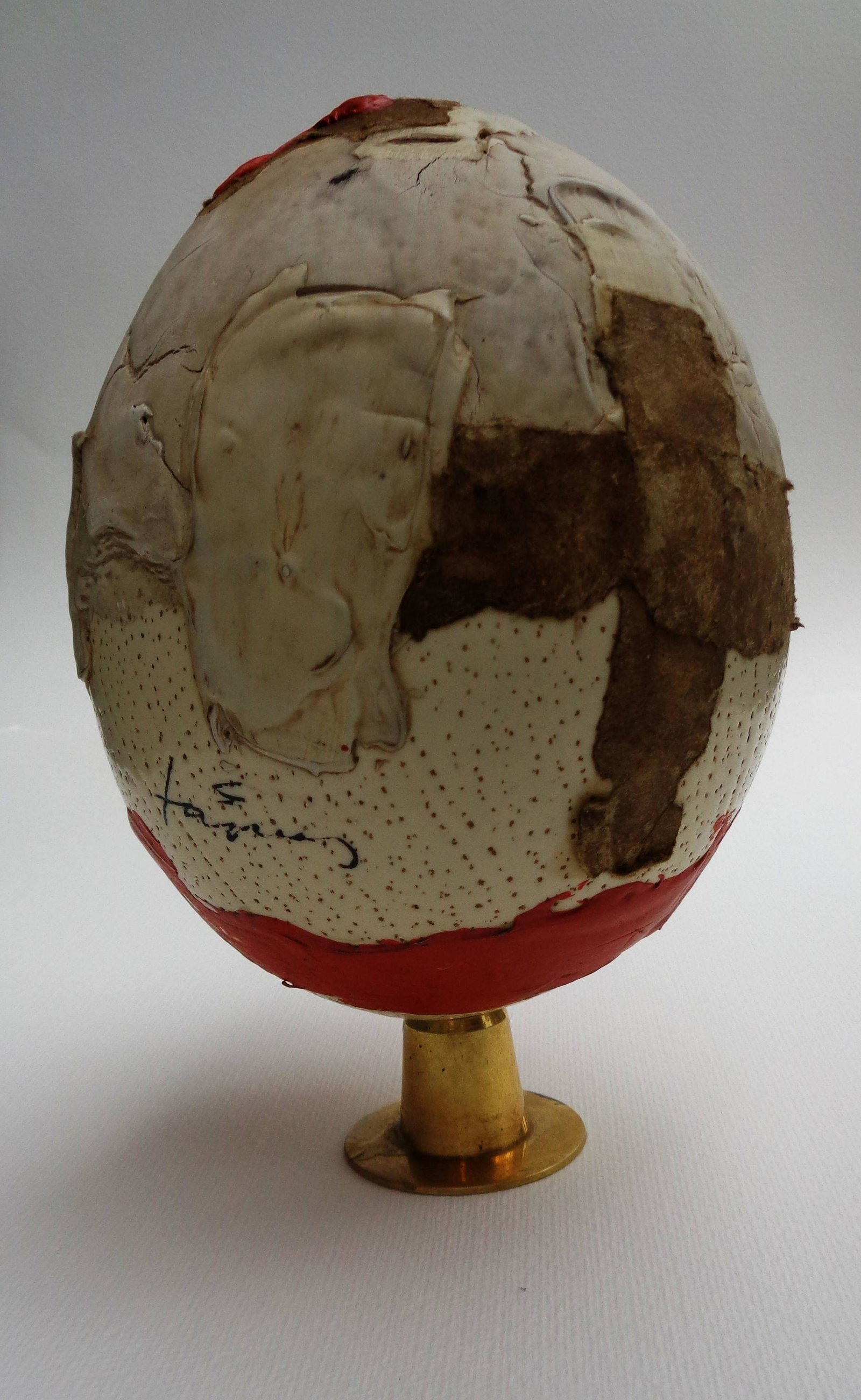 ANTONI TAPIES STATUE ABSTRACT EGG SIGNED (1 of 8)