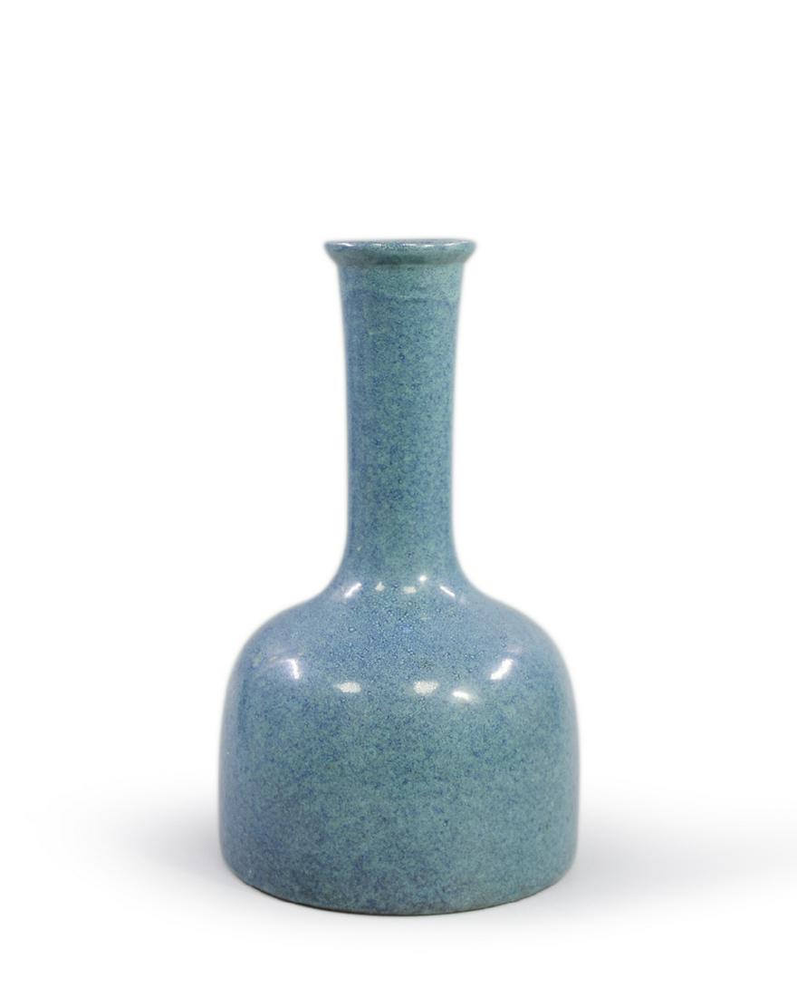 CHINESE PORCELAIN ROBIN EGG GLAZE BELL SHAPED VASE (1 of 1)