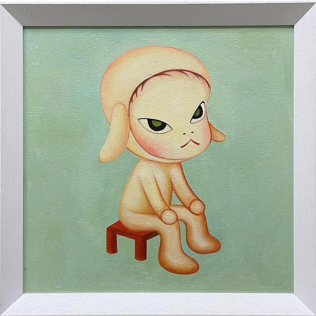 YOSHIMOTO NARA OIL PAINTING ON CANVAS (1 of 4)