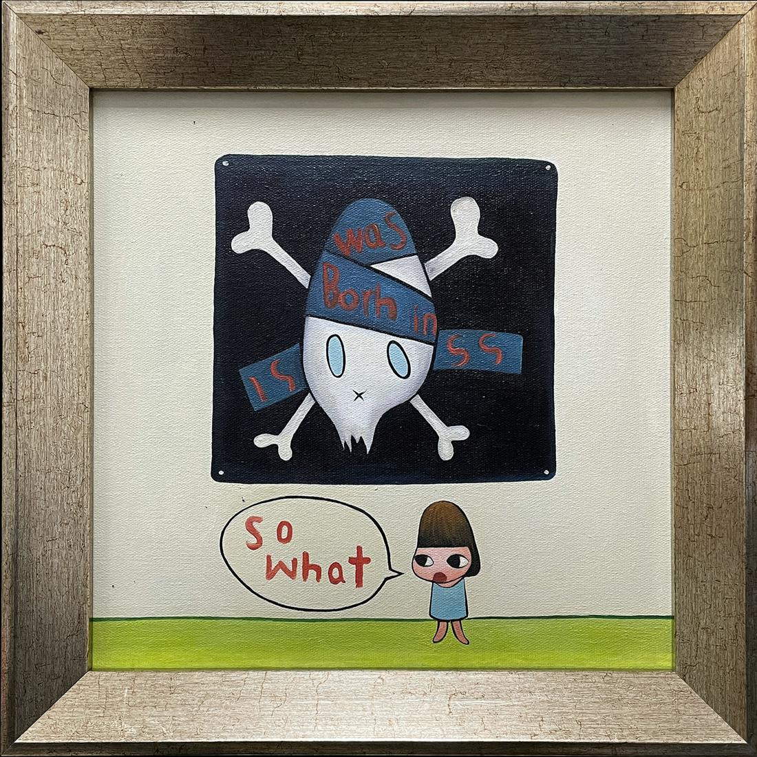 YOSHIMOTO NARA OIL PAINTING ON CANVAS (1 of 4)