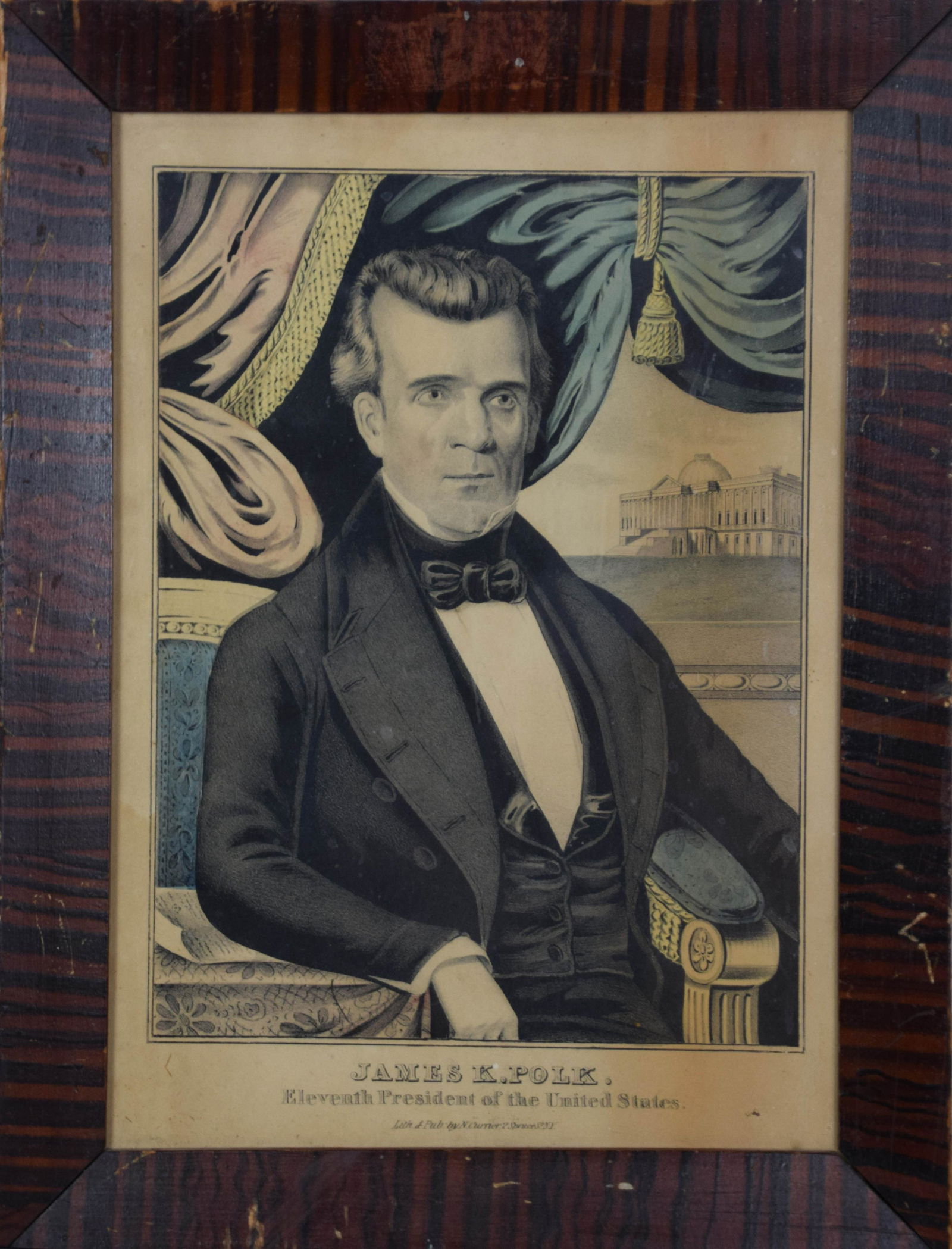 Framed Lithograph of president Polk (1 of 3)