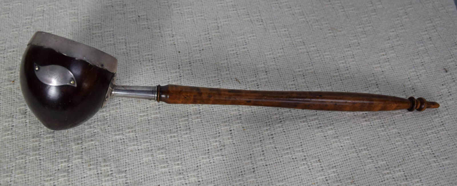 Silver Mounted Coconut Ladle (1 of 2)