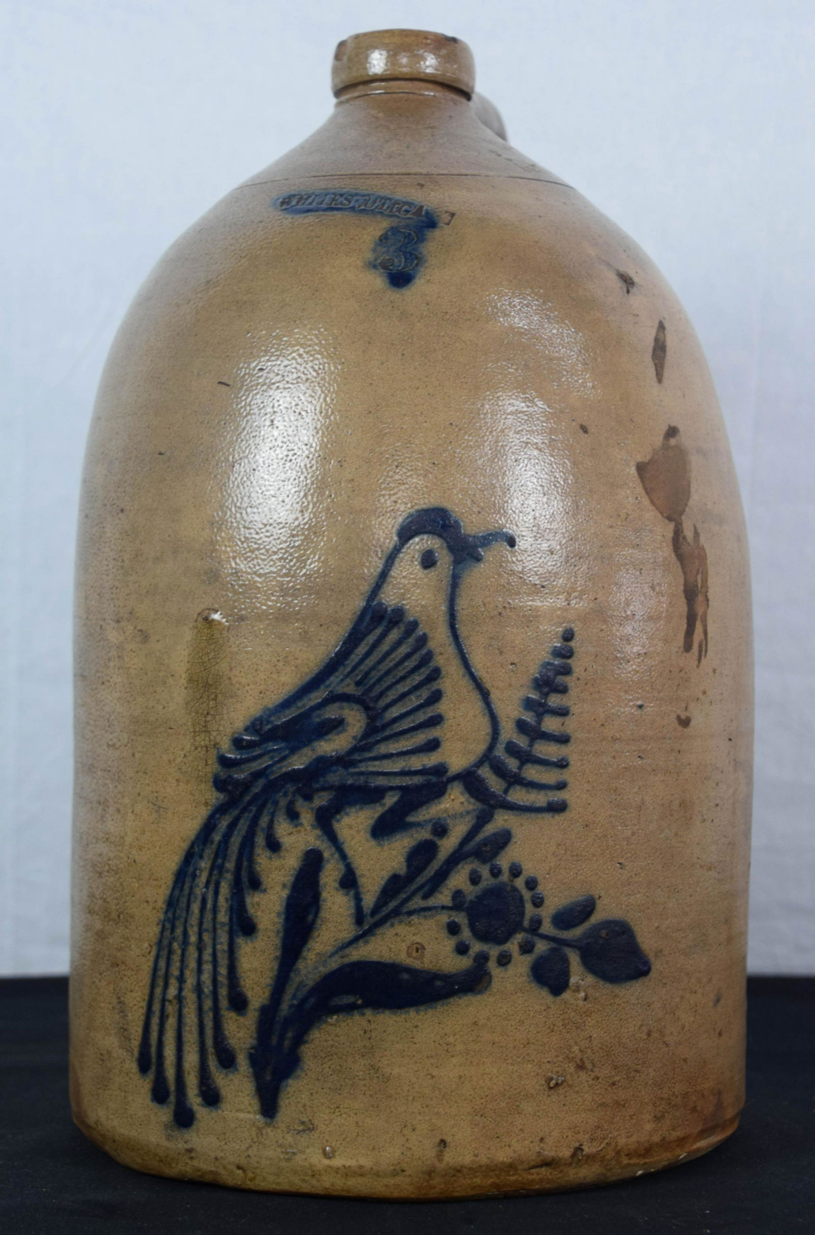 Stoneware Jug with Blue Bird Design (1 of 7)