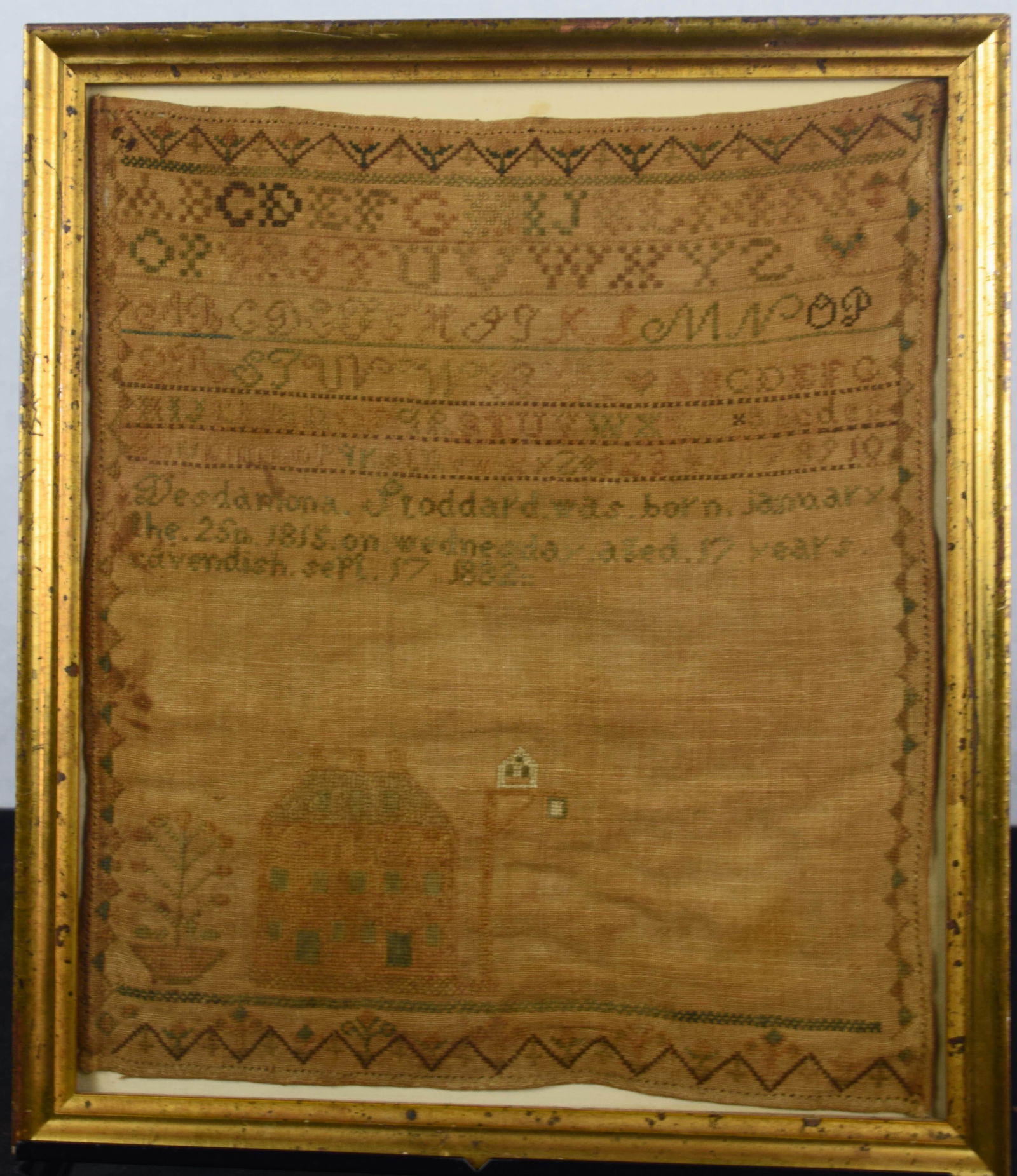 Needlework Sampler Dated 1815 (1 of 4)