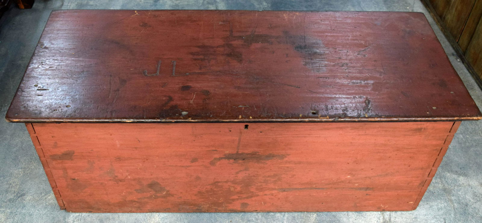 Country Blanket Box in Old Red (1 of 7)