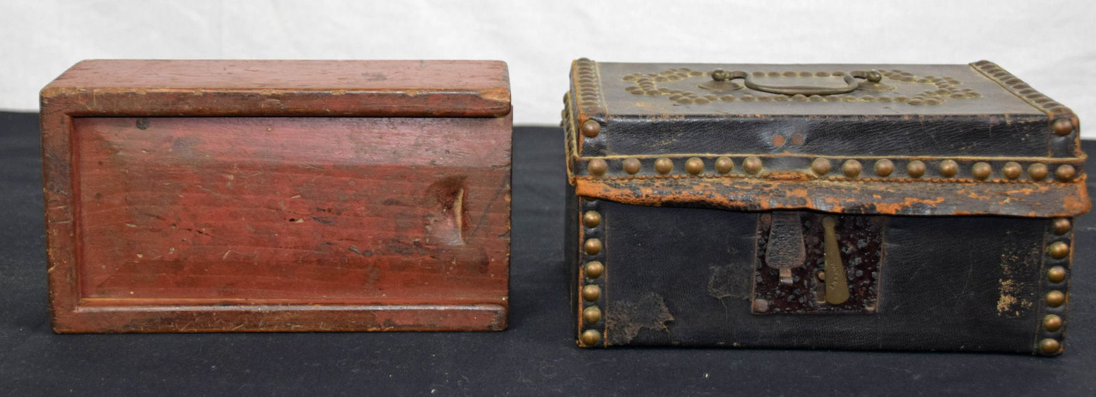 Leather Deed Box & Slide-cover Box (1 of 7)