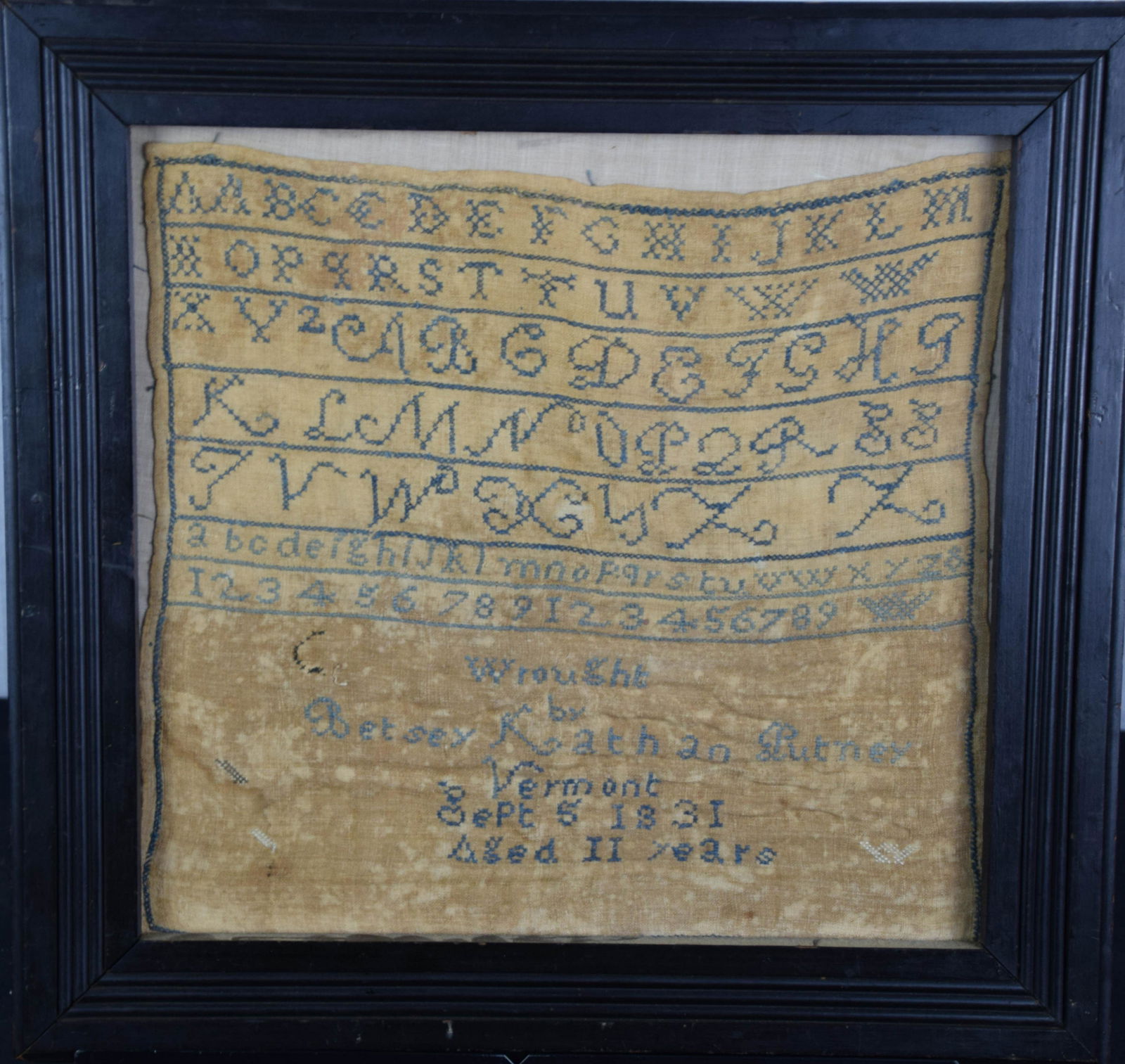Early Vermont Sampler - by Betsy - 1831 (1 of 3)