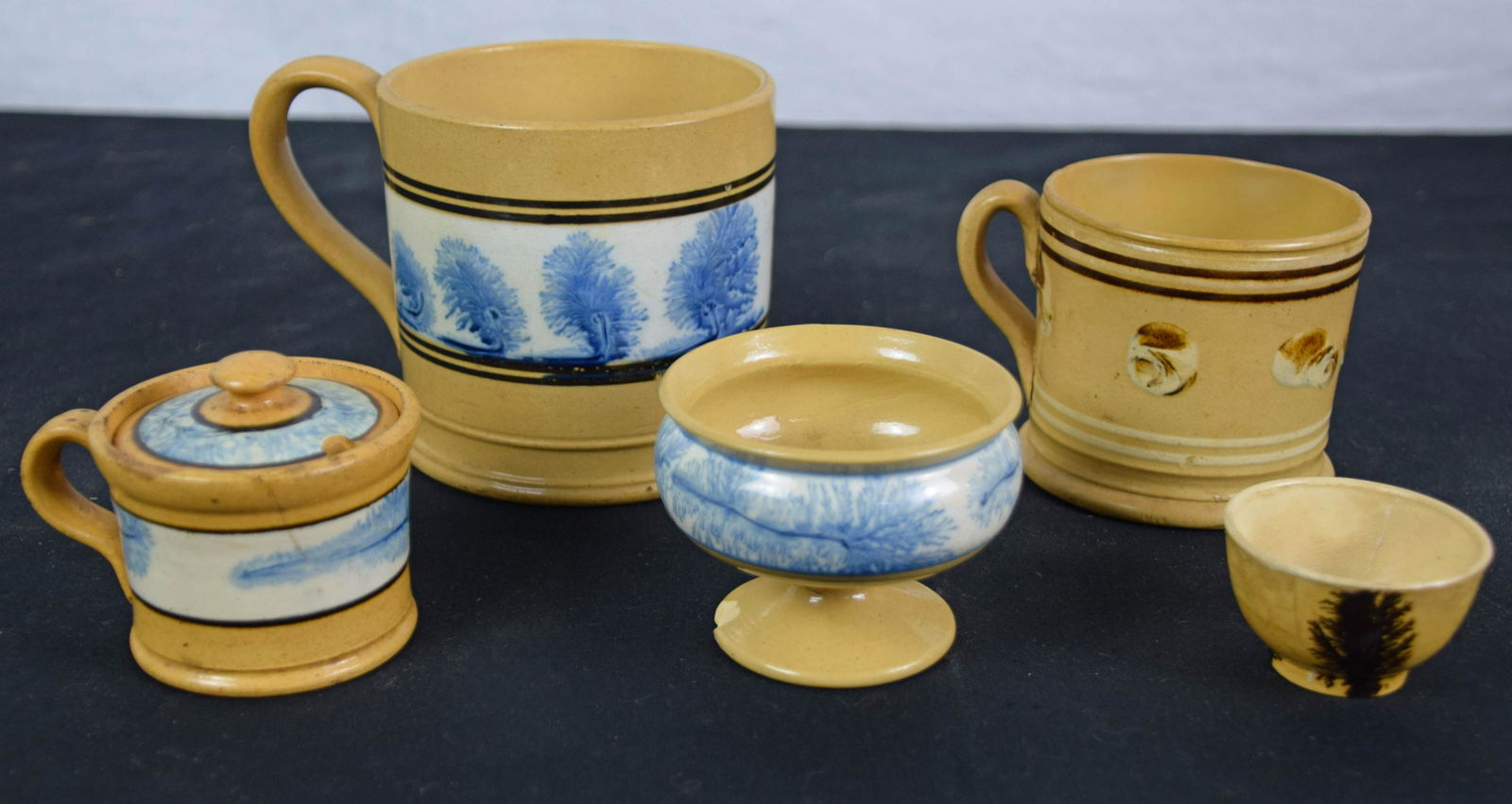 5-Piece Mochaware Lot (1 of 2)