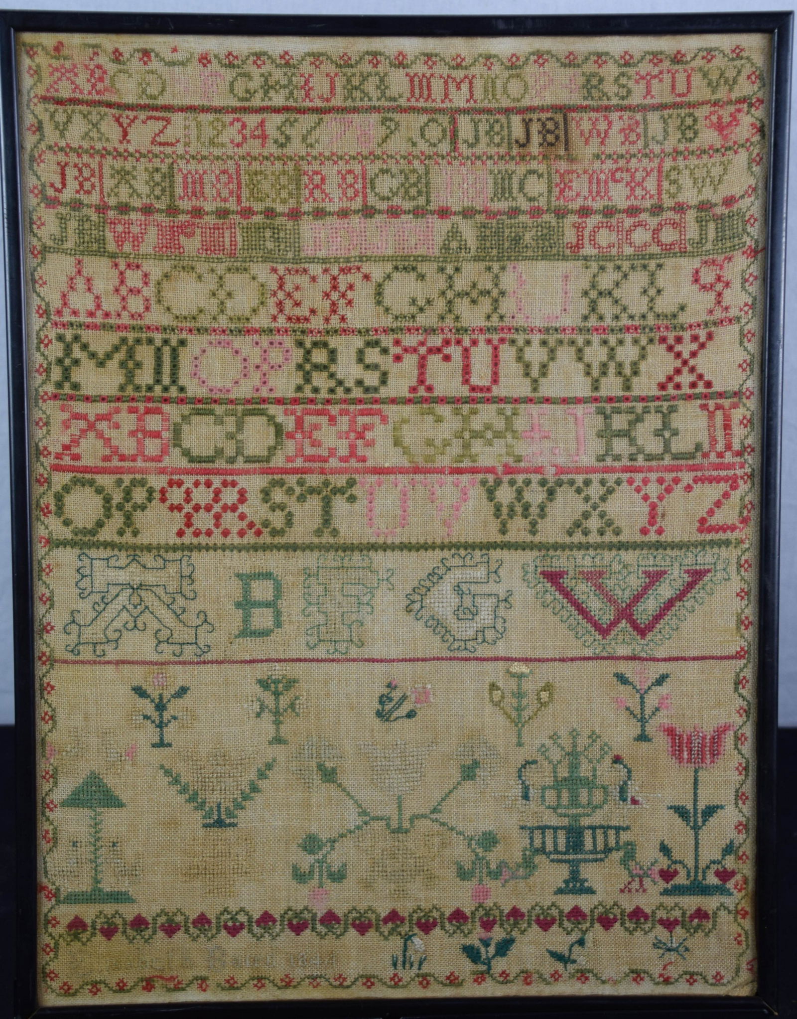 Schoolgirl Sampler - Elizabeth Baird (1 of 2)