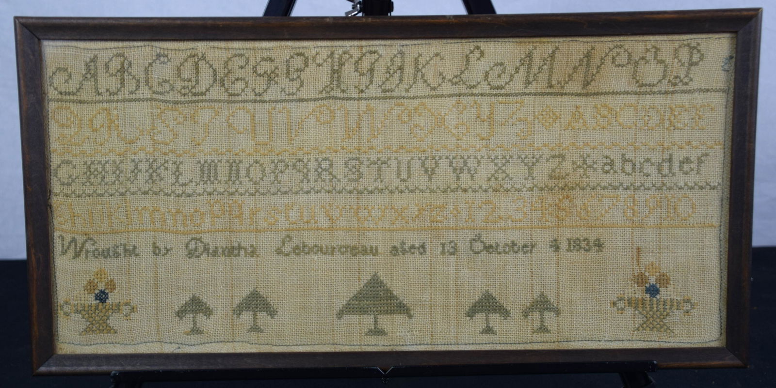 Needlework Sampler - Dated 1834. (1 of 1)