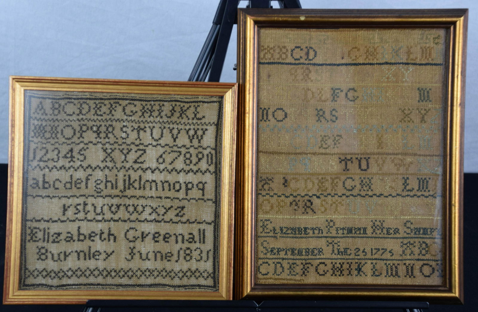 Two Early Samplers -By Burnley & Pittman (1 of 1)