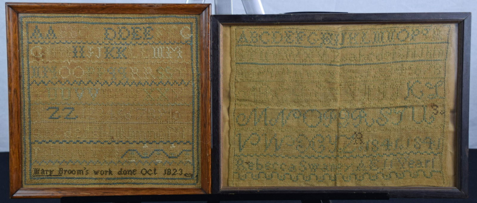Two Schoolgirl Samplers - Mary Broom (1 of 2)