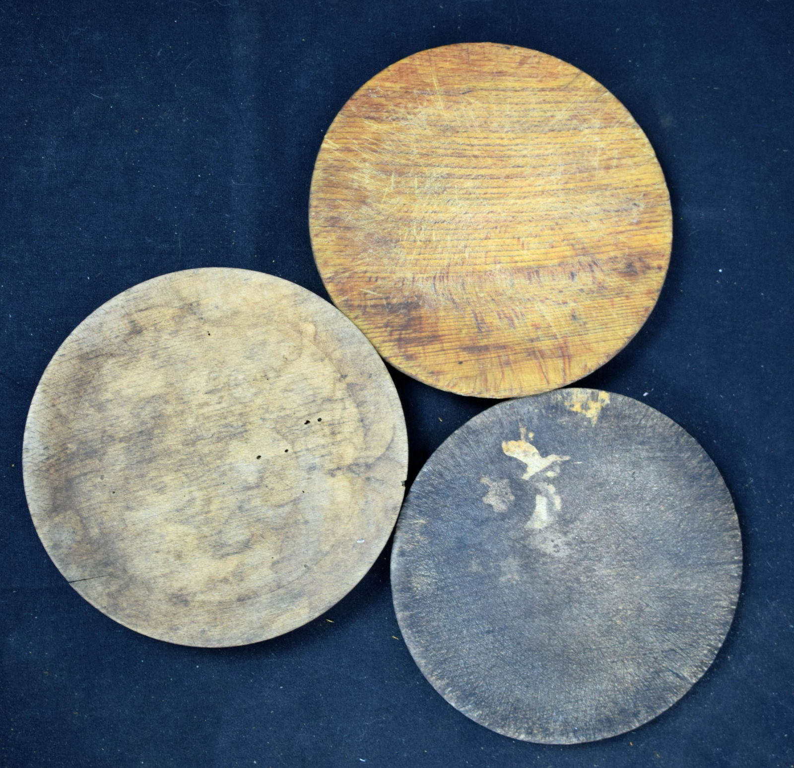 Three Early Wooden Plates (1 of 2)