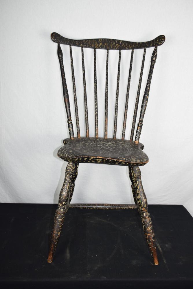 Sponge Decorated Fanback Windsor Chair (1 of 1)