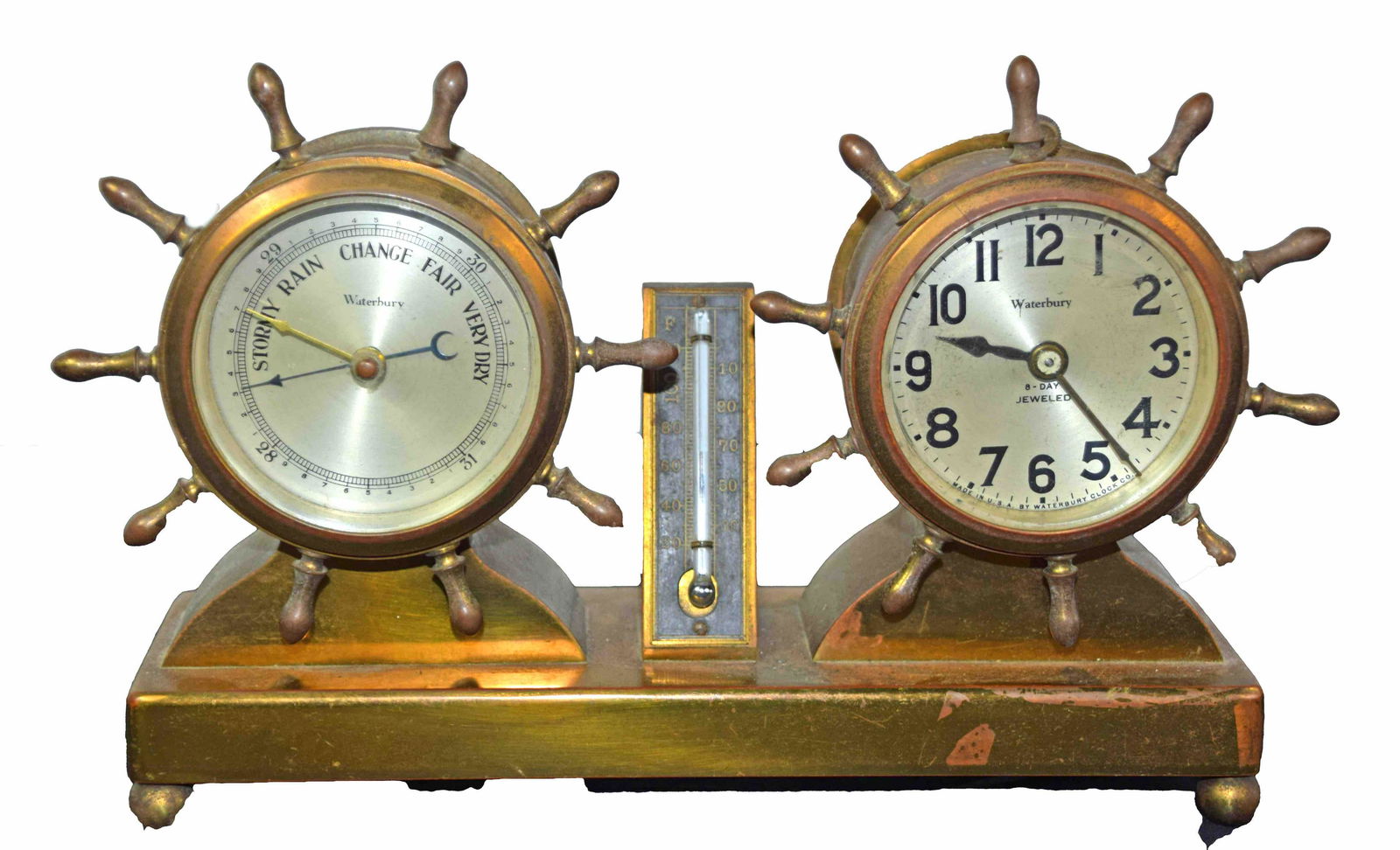 Waterbury Brass Ship Clock (1 of 4)