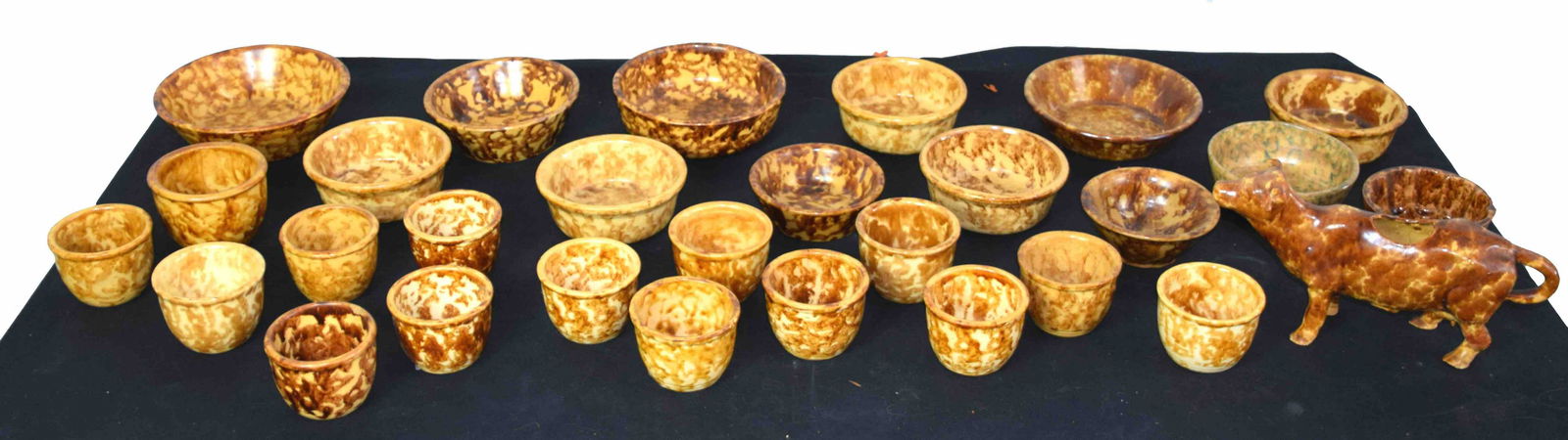 12 Piece Lot of Bennington Type Pottery (1 of 5)