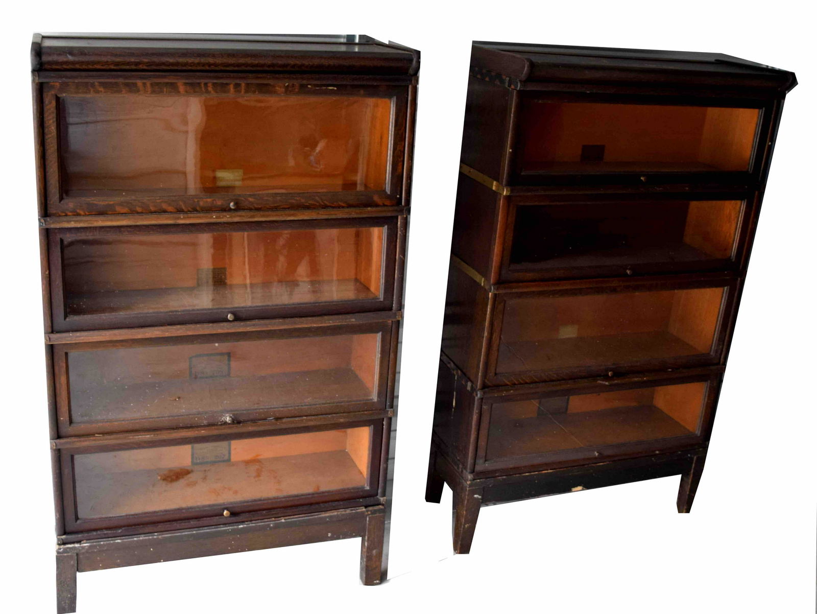 Pair of Globe Wernicke Stacking Bookcases (1 of 8)
