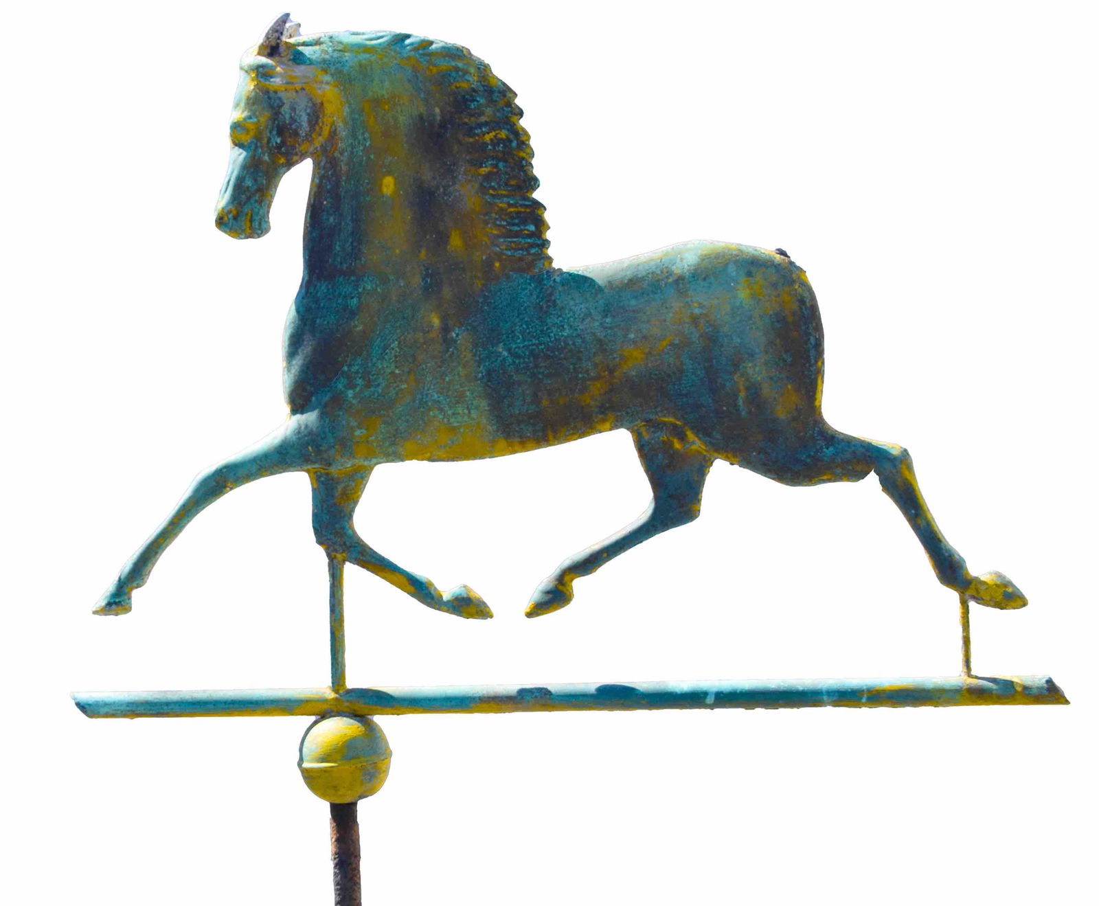 Copper Running Horse Weathervane (1 of 2)