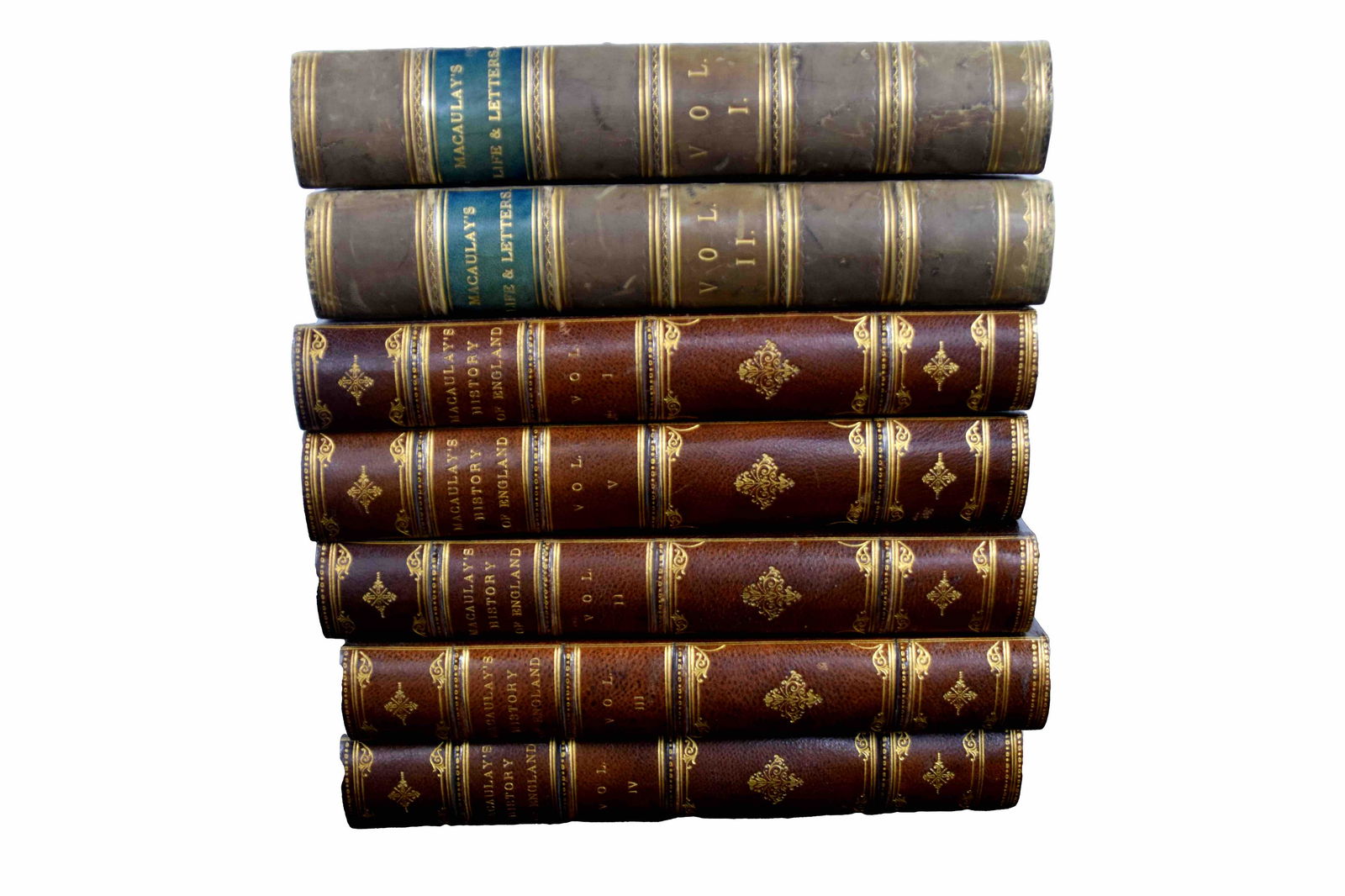 The History of England from three Accession of James the Second  by Macaulay. (1 of 8)