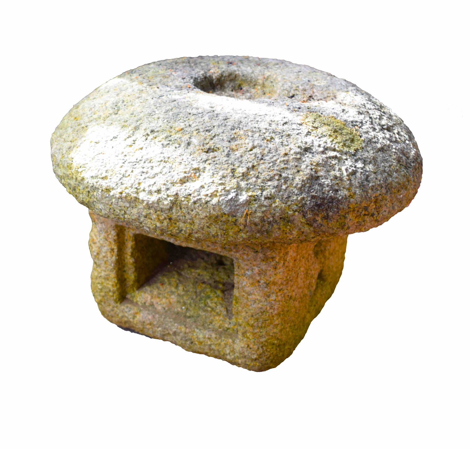 Japanese Granite Lawn Lamp: Japanese Granite Lawn Lamp. Dimensions: 12" Height