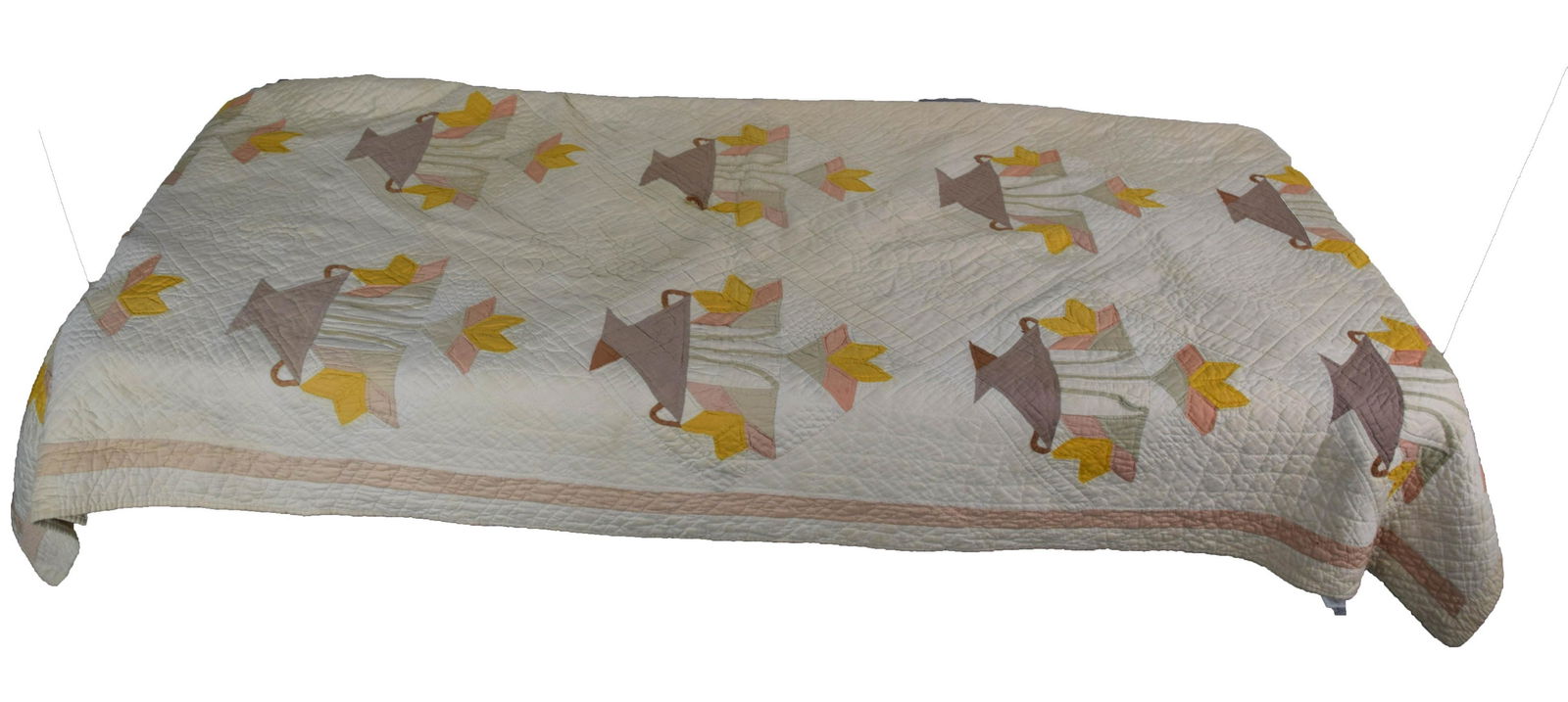 Tan & Orange Quilt (1 of 2)