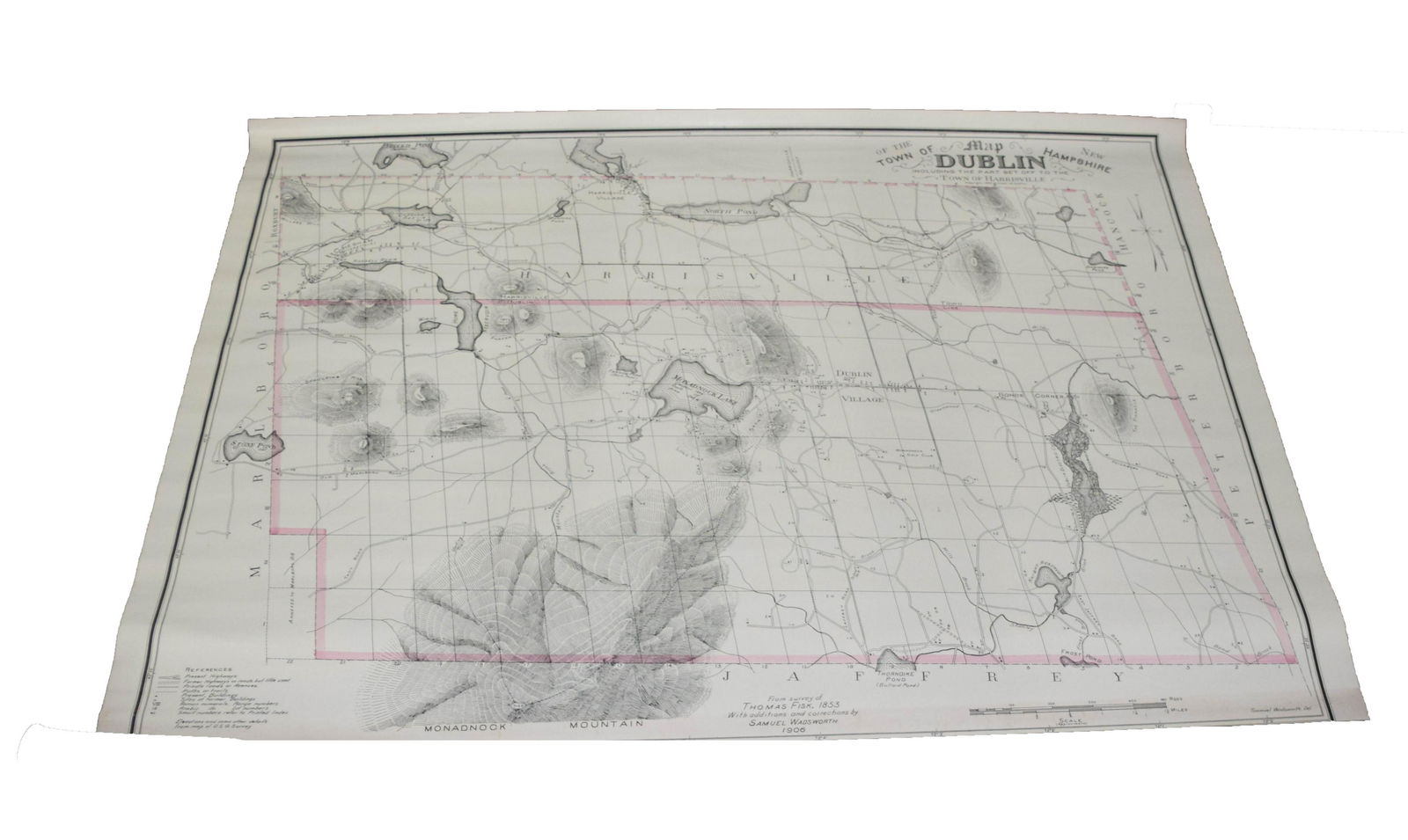 Wall Map of Dublin NH (1 of 6)