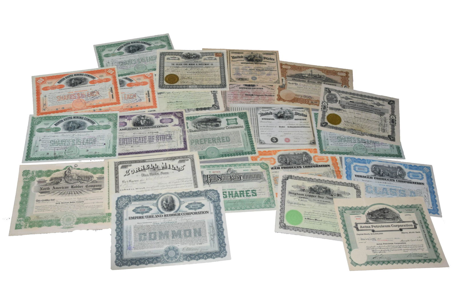 Lot of Stock Certificates (1 of 4)