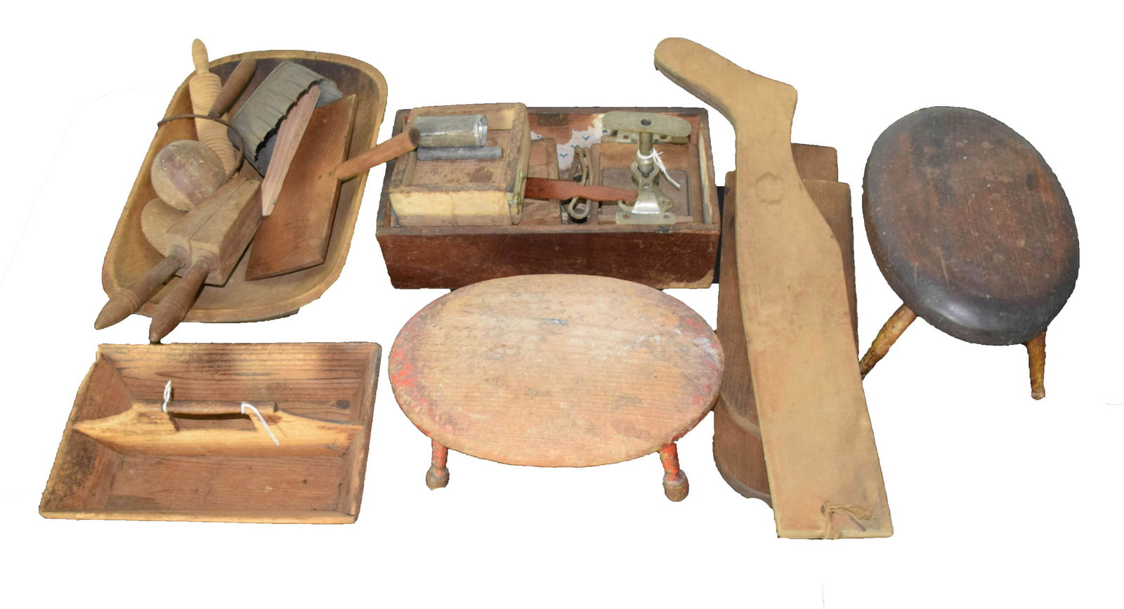 Huge Country Woodenware Lot (1 of 3)