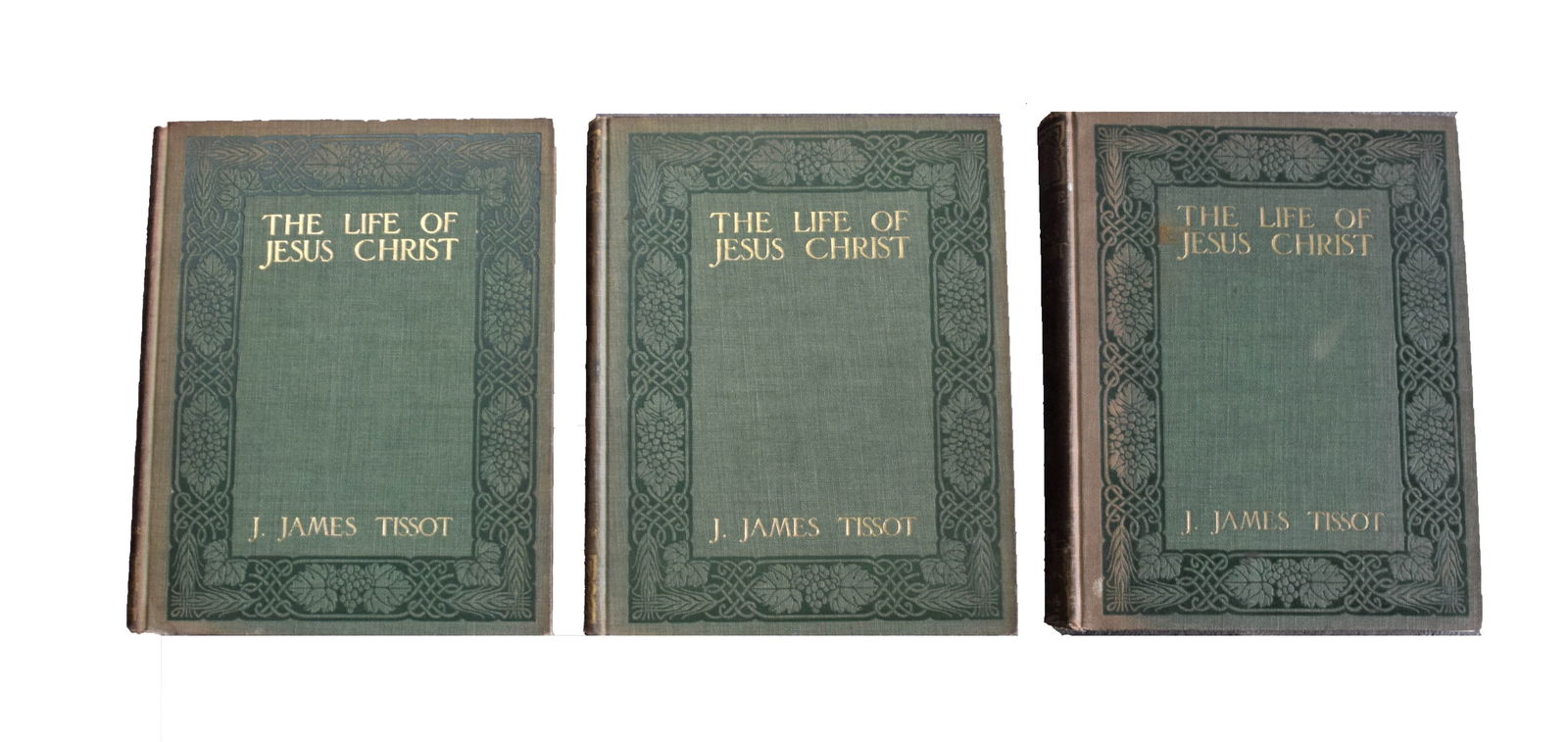 The Life of Jesus Christ: The Life of Jesus Christ by J. James Tissot, in 3 volumes, Published by The Werner Company, NY, 1903.