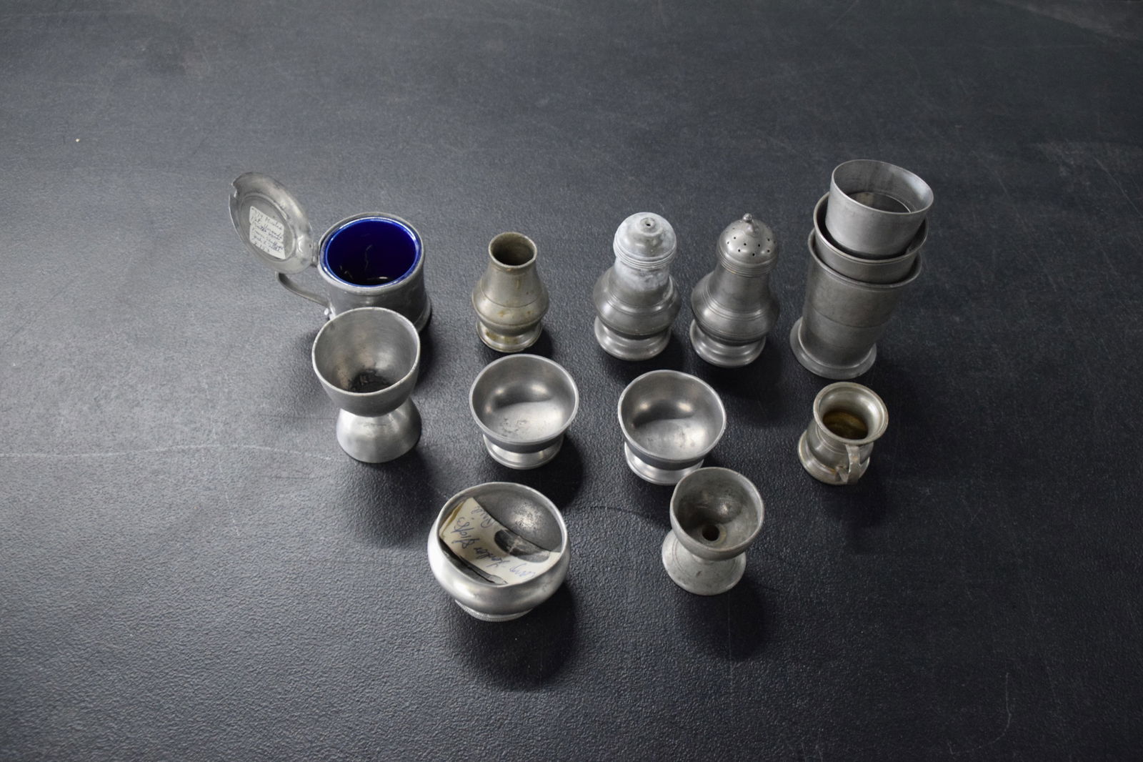 Ten Piece Pewter Lot (1 of 6)