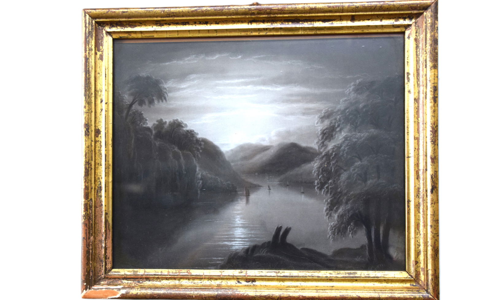 New Hampshire Charcoal Landscape